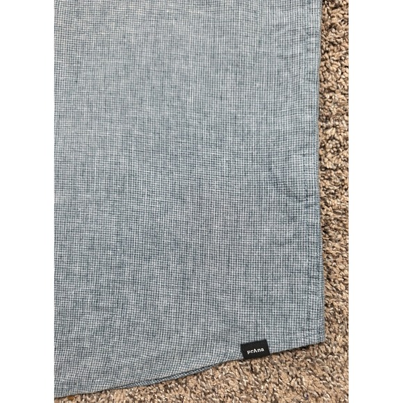 prAna Lindores Men's Button-Up Shirt Saltwater Standard Fit Sz Large - Picture 4 of 7